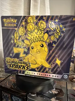 Pokemon TCG Surging Sparks Elite Trainer Box Factory Sealed - Image 1