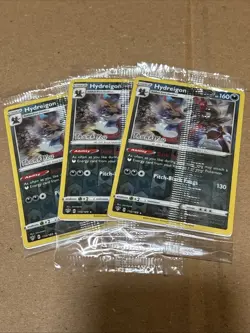 3x Pokemon TCG Hydreigon 110/189 Reverse Holo Thank You Promo Sealed Packs - Image 1