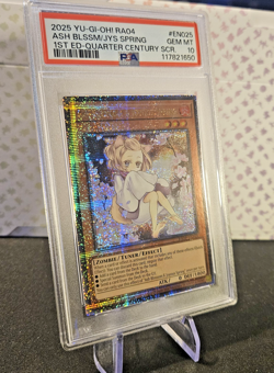YU-GI-OH PSA 10 Gem Mint RA04-QUARTER CENTURY STMPD ASH BLOSSOM & JOYOUS SPRING - Image 2