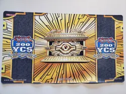 Yugioh Official Konami 200th Ycs Gold Sarcophagus Playmat NM - Image 1