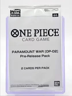 ONE PIECE PARAMOUNT WAR [OP-02] 2023 SEALED 2-CARD PRE-RELEASE B Q5600 - Image 1