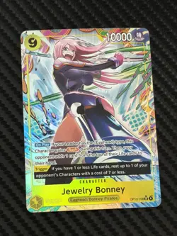 Jewelry Bonney OP13-108 SR Alt Art Carrying On His Will One Piece TCG English NM - Image 1