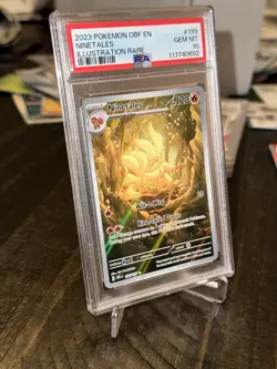 Pokemon Ninetales EX Card 199/197 Obsidian Flames 2023 PSA GEM MT 10 - Image 2
