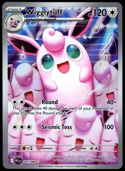 Pokemon TCG Wigglytuff 105/094 Phantasmal Flames Illustration Rare Card - NM - Image 1