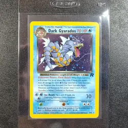 Dark Gyarados 8/82 Team Rocket Unlimited Rare Holo Pokemon Card WOTC 2000 LP - Image 1
