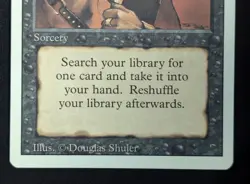 MTG Demonic Tutor- DAMAGED -3rd Edition Magic the Gathering Card #105 - Image 4