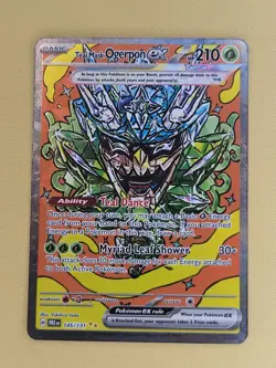 Teal Mask Ogerpon ex 145/131 Prismatic Evolutions Holo NM - Mint Pokemon Card - Image 1