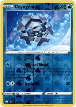Cryogonal - 043/203 - Reverse Holo Evolving Skies Pokemon Card - NM/M! - Image 1