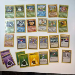 Vintage Pokemon Card Lot - 2nd Base Set - Lot of 26 - NM - Image 1