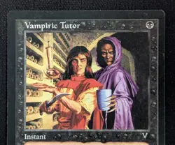 MTG Vampiric Tutor- DAMAGED -Visions Magic the Gathering Card #072 - Image 3