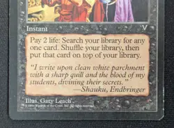 MTG Vampiric Tutor- DAMAGED -Visions Magic the Gathering Card #072 - Image 4