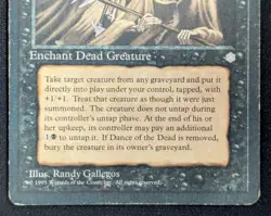 MTG Dance of the Dead- DAMAGED -Ice Age Magic the Gathering Card #118 - Image 4