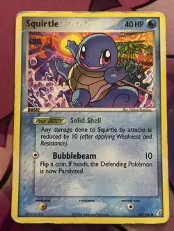 Pokemon Card Squirtle Common Crystal Guardians 64/100 - Image 1