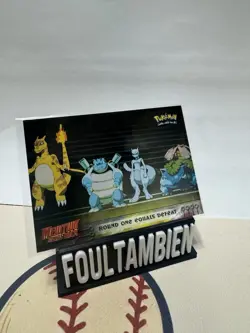 Topps Pokemon Mewtwo Strikes Back Round One Equals Defeat Foil Card - Image 1