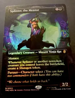 Splinter, the Mentor Borderless FOIL 3 MTG Teenage Mutant Ninja Turtles TMT NM - Image 2