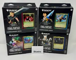 Magic the Gathering Final Fantasy COMMANDER DECK - FULL SET of 4 - NEW, SEALED - Image 1