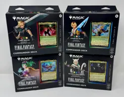 Magic the Gathering Final Fantasy COMMANDER DECK - FULL SET of 4 - NEW, SEALED - Image 2