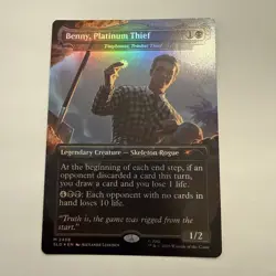 Benny, Platinum Thief - Tinybones FOIL 2458 Secret Lair SLD MTG Mythic Unplayed - Image 1