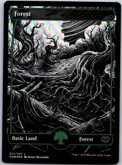 Forest () L Foil Innistrad: Crimson Vow 277 NM - Image 1