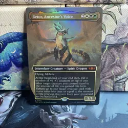 Betor, Ancestor's Voice #0001 (Borderless) Commander Tarkir: Dragonstorm FOIL NM - Image 1