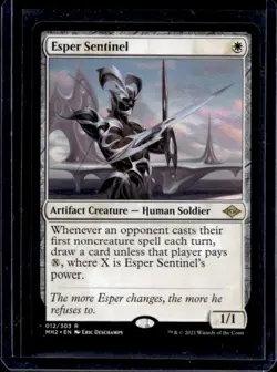 2021 Magic MTG Modern Horizons 2 Esper Sentinel Prerelease Promos Rare #012/303 - Image 1