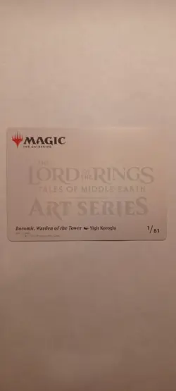 MTG LOTR Art Series - Boromir, Warden Of The Tower X 1 , NM/M - Image 2