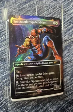 MTG Spectacular Spider-Man (Borderless Foil) - Spider-Man Media Promos 002 - Image 3