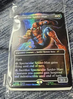 MTG Spectacular Spider-Man (Borderless Foil) - Spider-Man Media Promos 002 - Image 4