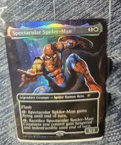 MTG Spectacular Spider-Man (Borderless Foil) - Spider-Man Media Promos 002 - Image 5