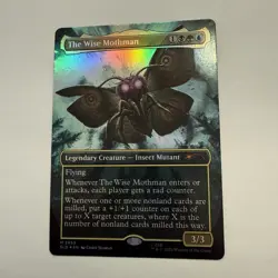 The Wise Mothman FOIL Borderless 2455 Secret Lair SLD MTG Mythic Unplayed Mint - Image 2