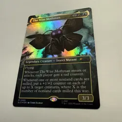 The Wise Mothman FOIL Borderless 2455 Secret Lair SLD MTG Mythic Unplayed Mint - Image 3