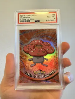 1999 Topps - Pokemon TV Vileplume #45 - RAINBOW FOIL PSA 9 - Image 1