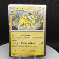 Jolteon Cosmos Pokemon Holo 169 Scarlet & Violet Promo HP 110 - Image 1