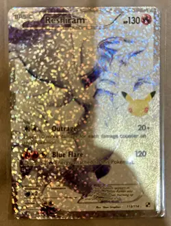 Pokemon TCG: Reshiram 113/114 Celebrations Classic Collection Full Art - Image 2