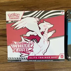 Pokemon TCG Black Bolt and White Flare Elite Trainer Box ETB Set of 2 Sealed - Image 2