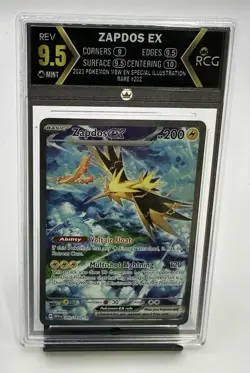2023 Pokemon ZAPDOS EX 151 SIR SV 202/165 - Special Illustration Rare - RCG 9.5 - Image 1