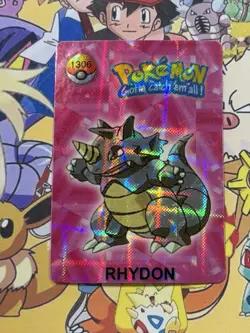 Pokemon Vintage Pocket Monsters Vending HOLO Prism Sticker 1998 Nintendo Japan - Image 1
