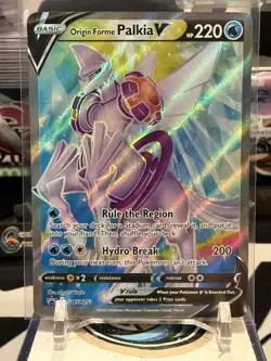 Pokemon Origin Forme Palkia V FULL ART SWSH253 *MT-NM* Black Star Promos Holo - Image 1