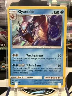 Pokemon TCG Gyarados Burning Shadows 33/147 Holo Holo Rare NM or better - Image 1