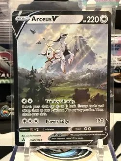 2022 Pokemon Arceus V SWSH204 Figure Collection Black Star Promo NM - Image 1