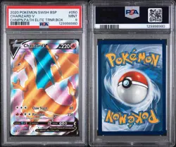 2020 Pokemon Champions Path Charizard V Elite Trainer Box Promo SWSH 050 PSA 9 - Image 3