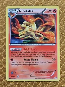 NM Ninetales BW66 Black Star Promo Holo Black & White Cosmos Holo Pokemon - Image 1