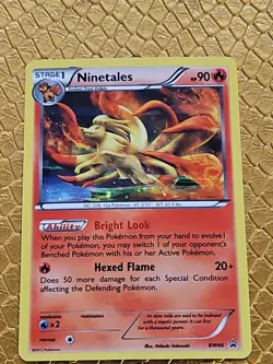 NM Ninetales BW66 Black Star Promo Holo Black & White Cosmos Holo Pokemon - Image 2