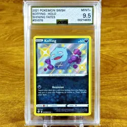 Pokemon SWSH Shining Fates Koffing SV076/SV122 AGS Mint+ 9.5 Holo Rare 2021 - Image 1