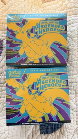 2x Ascended Heroes Elite Trainer Box ETB Lot Pokemon TCG New/Sealed ✅ - Image 1