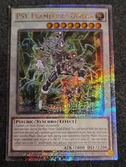 PSY-Framelord Omega Quarter Century Secret Rare RA02-EN028 Yu-Gi-Oh! LP - Image 1