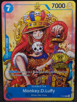 Monkey.D.Luffy (2nd Anniversary Stamped Promo) P-043 One Piece LP - Image 1