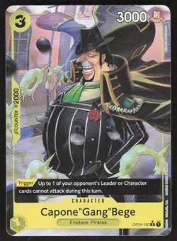 Premium Booster -The Best- #OP04-100 Capone"Gang"Bege (OP04-100) (Full Art) - Image 1