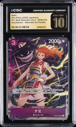 2025 ONE PIECE BEST SELECTION VOL.4 #OP09-070 NAMI CGC 10 PRISTINE - Image 1