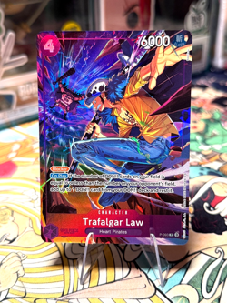 Trafalgar Law Promo P-093 Illustration Box 6 Promo Foil Purple Foil One Piece - Image 1